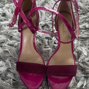 Aldo Vibrant Pink Strappy Heels
